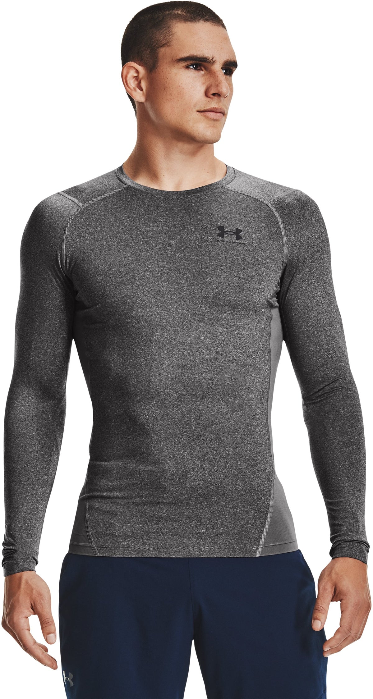 HeatGear® Men's Compression Long Sleeve - Gray