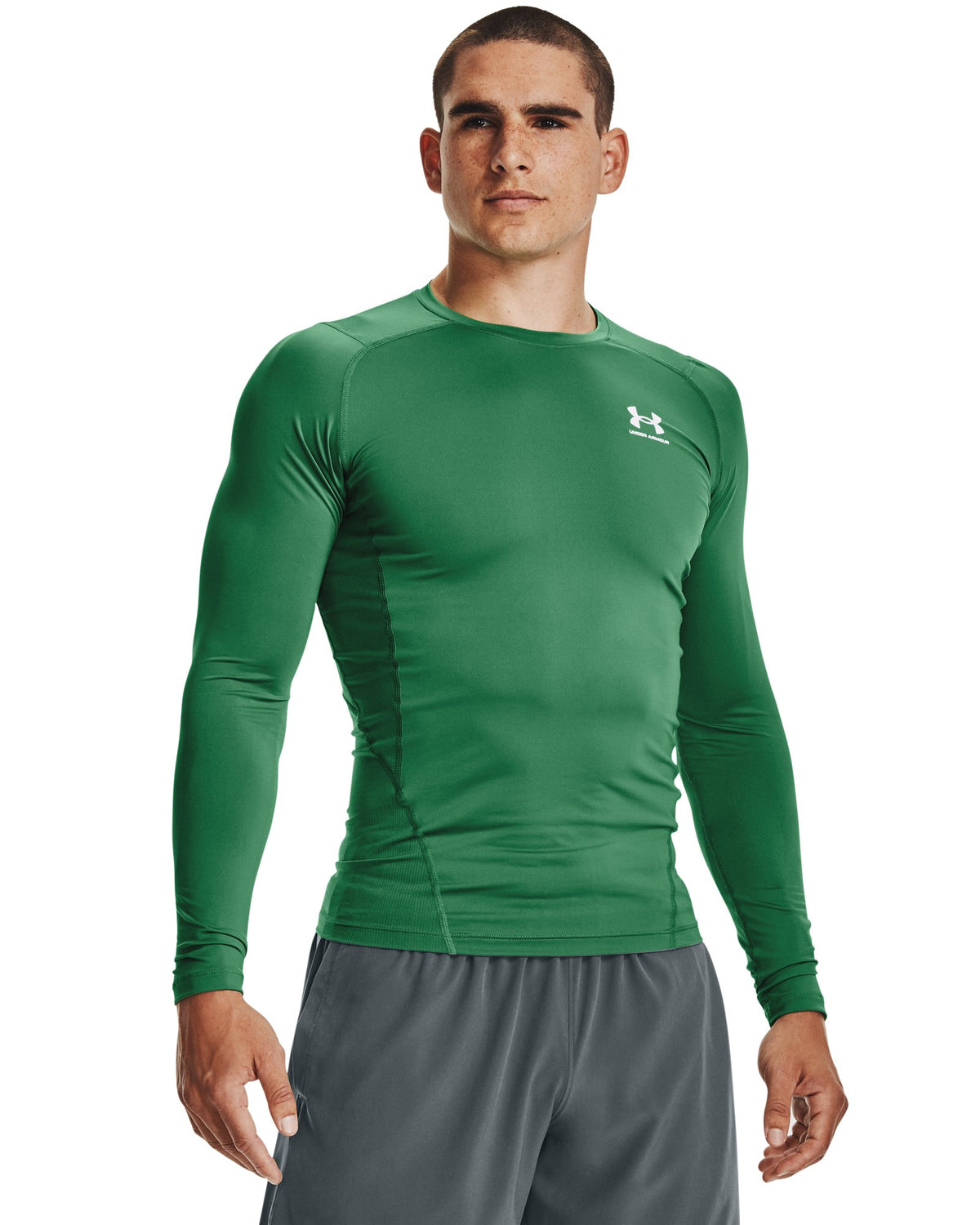 HeatGear® Men's Compression Long Sleeve - Green