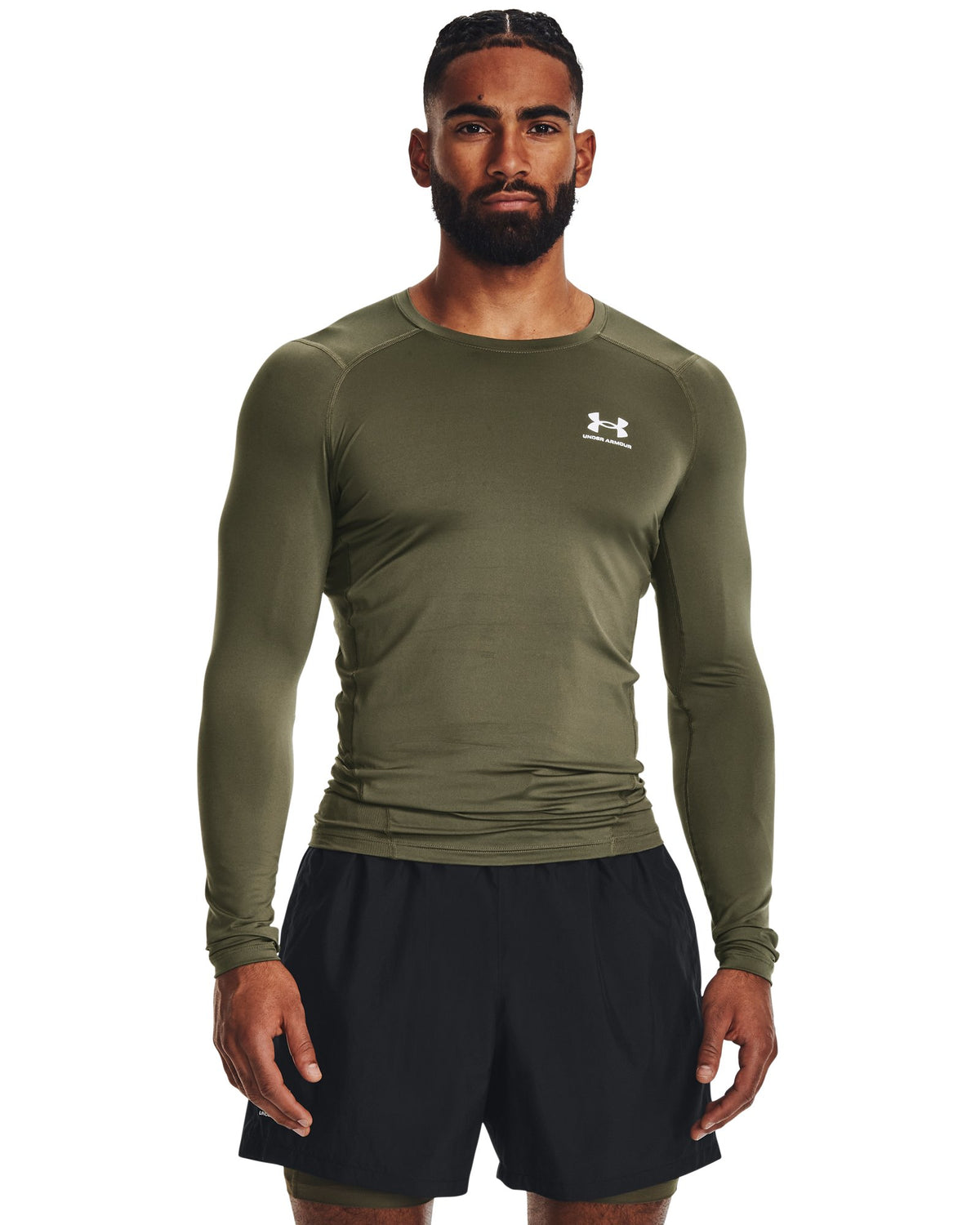 HeatGear® Men's Compression Long Sleeve - Green