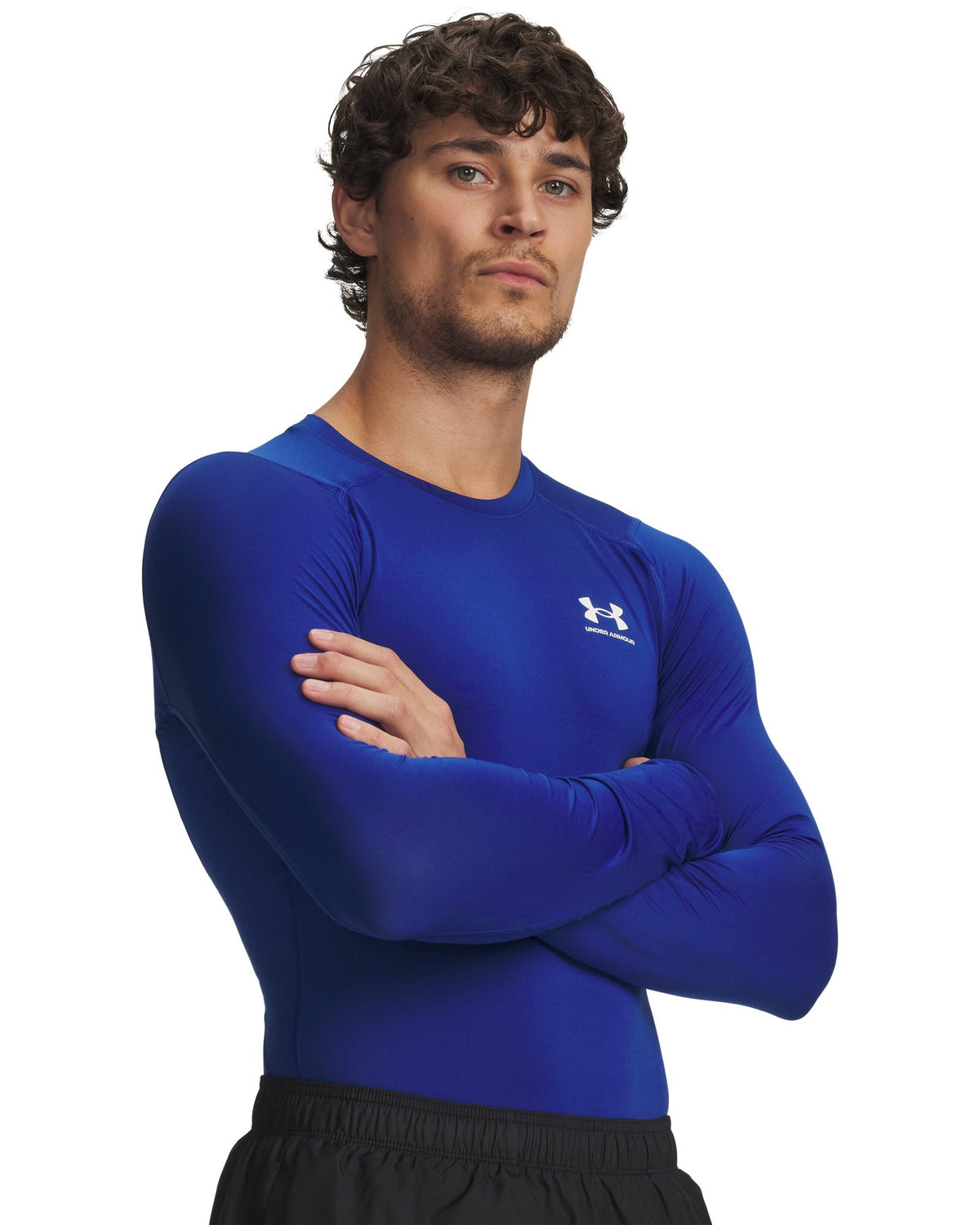 HeatGear® Men's Compression Long Sleeve - Blue