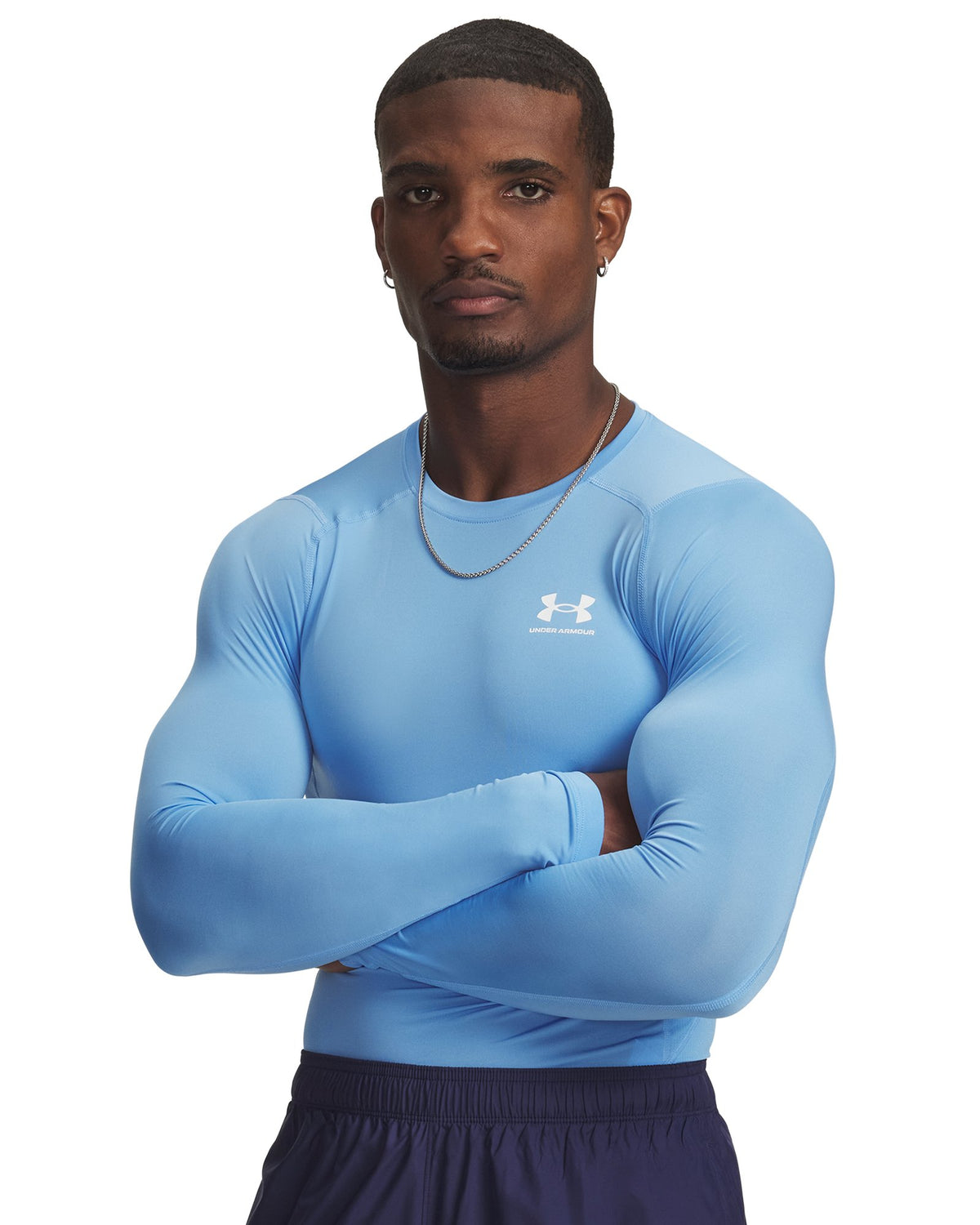 HeatGear® Men's Compression Long Sleeve - Blue