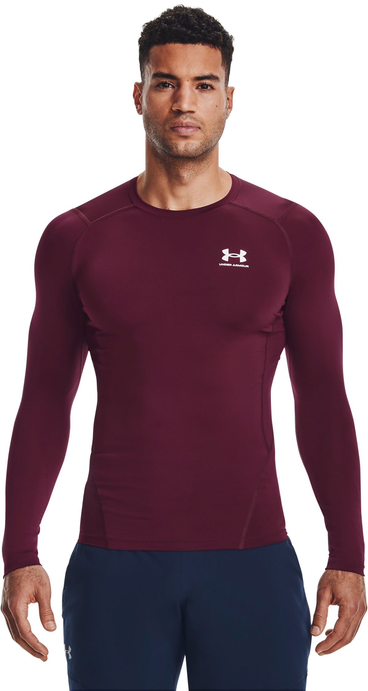 HeatGear® Men's Compression Long Sleeve - Red