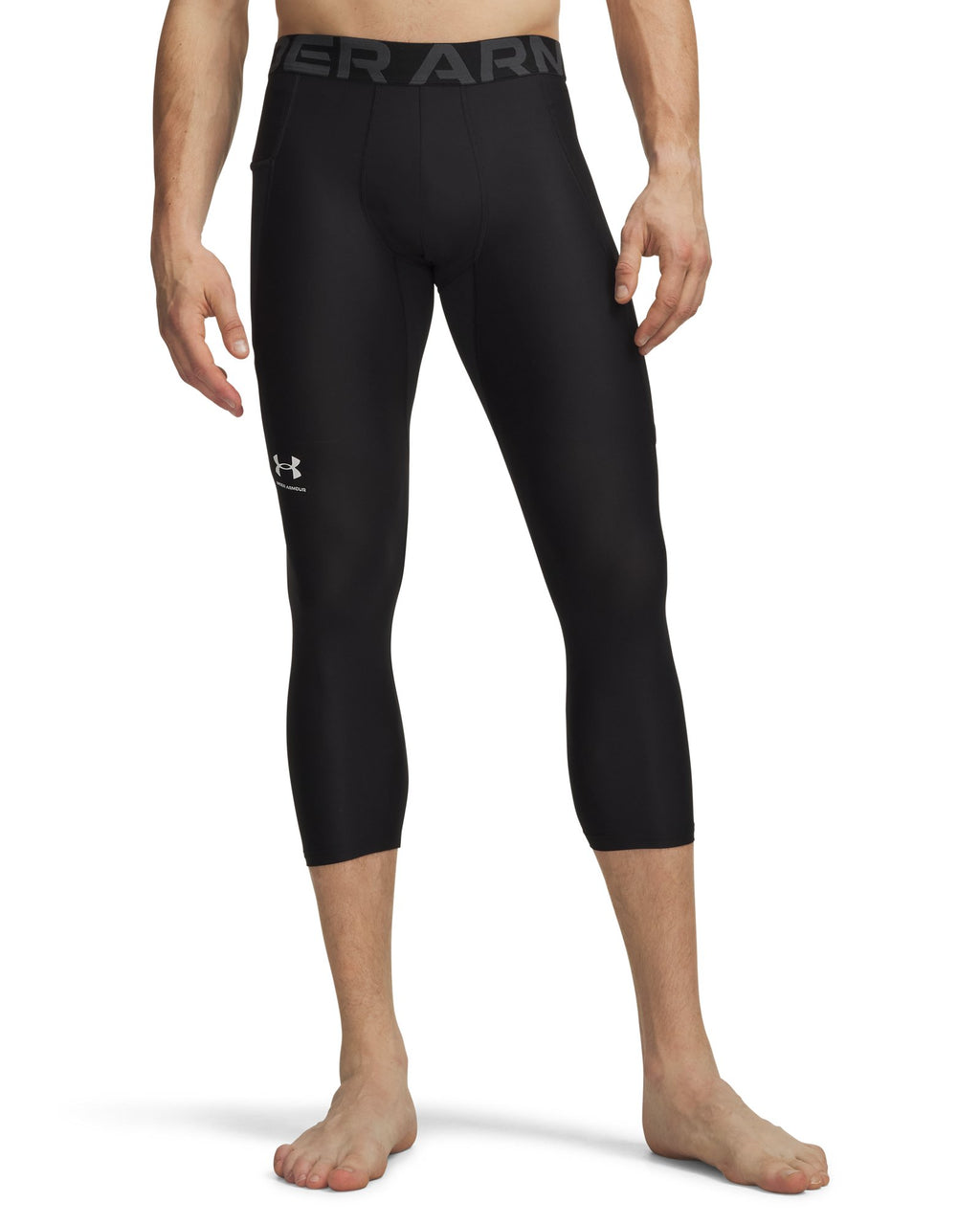 HeatGear® Men's ¾ Leggings - Black