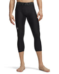 HeatGear® Men's ¾ Leggings - Black