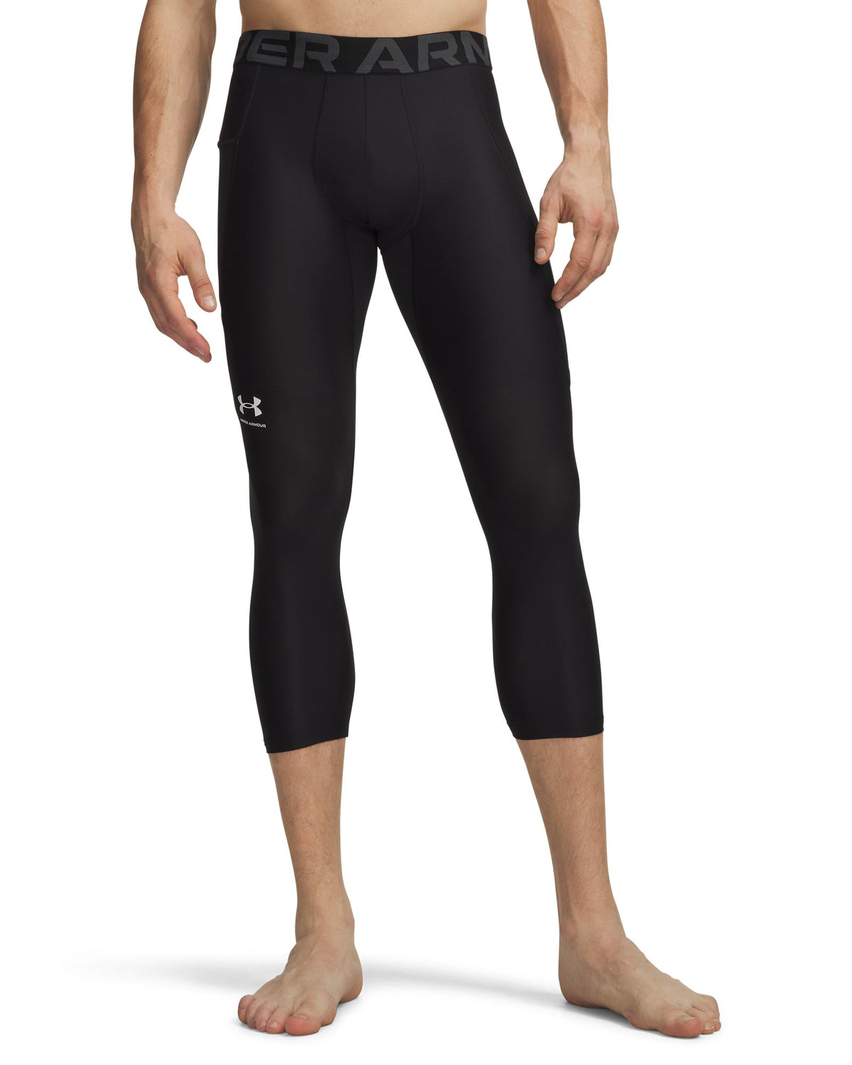 HeatGear® Men's ¾ Leggings - Black