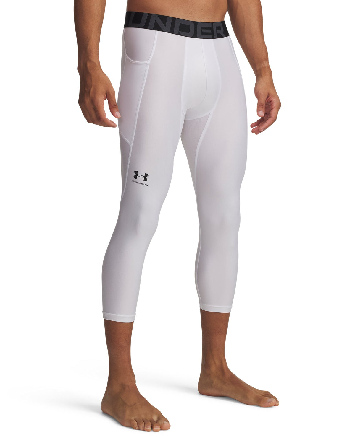 HeatGear® Men's ¾ Leggings - White