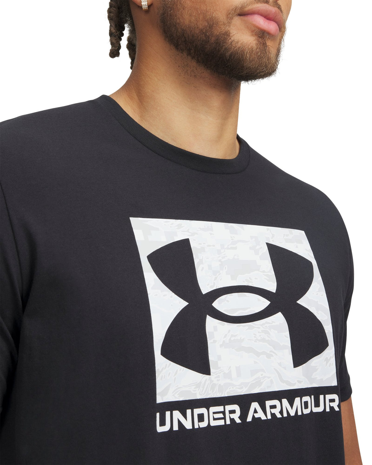 UA ABC Camo Boxed Logo Men's Short Sleeve - Black