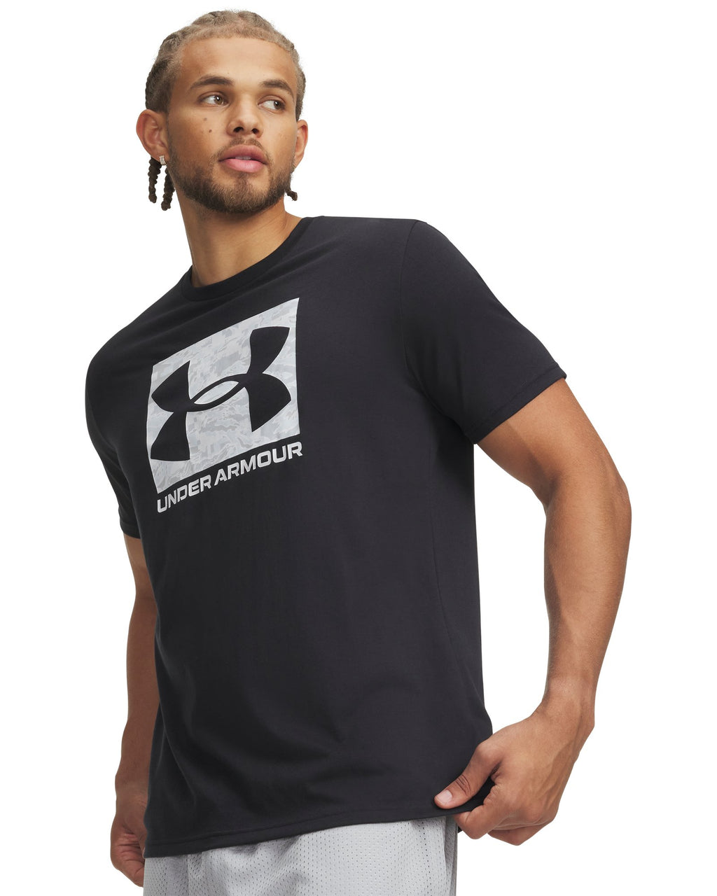 UA ABC Camo Boxed Logo Men's Short Sleeve - Black