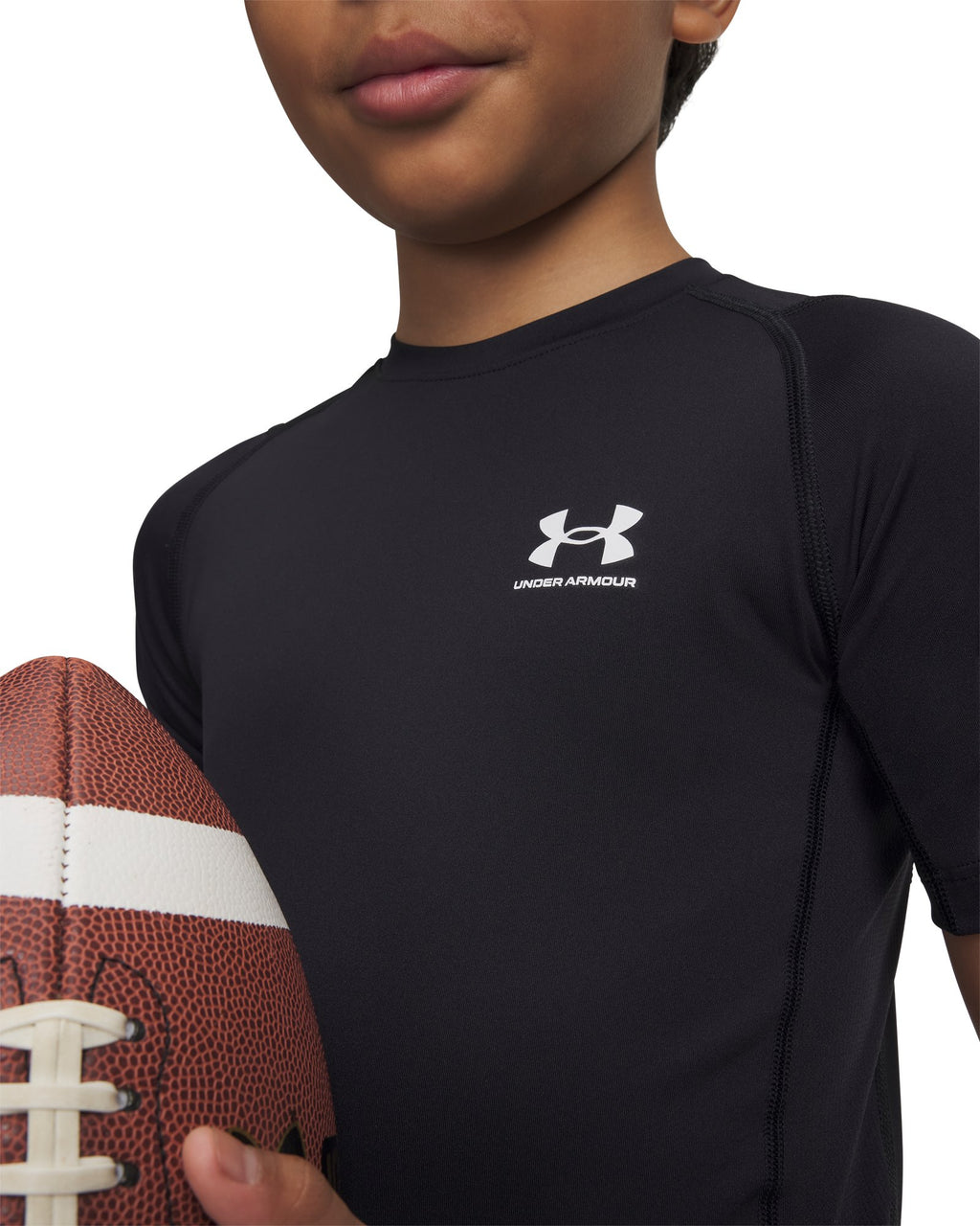 HeatGear® Armour Boys' Short Sleeve - White