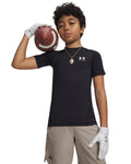 HeatGear® Armour Boys' Short Sleeve - Black