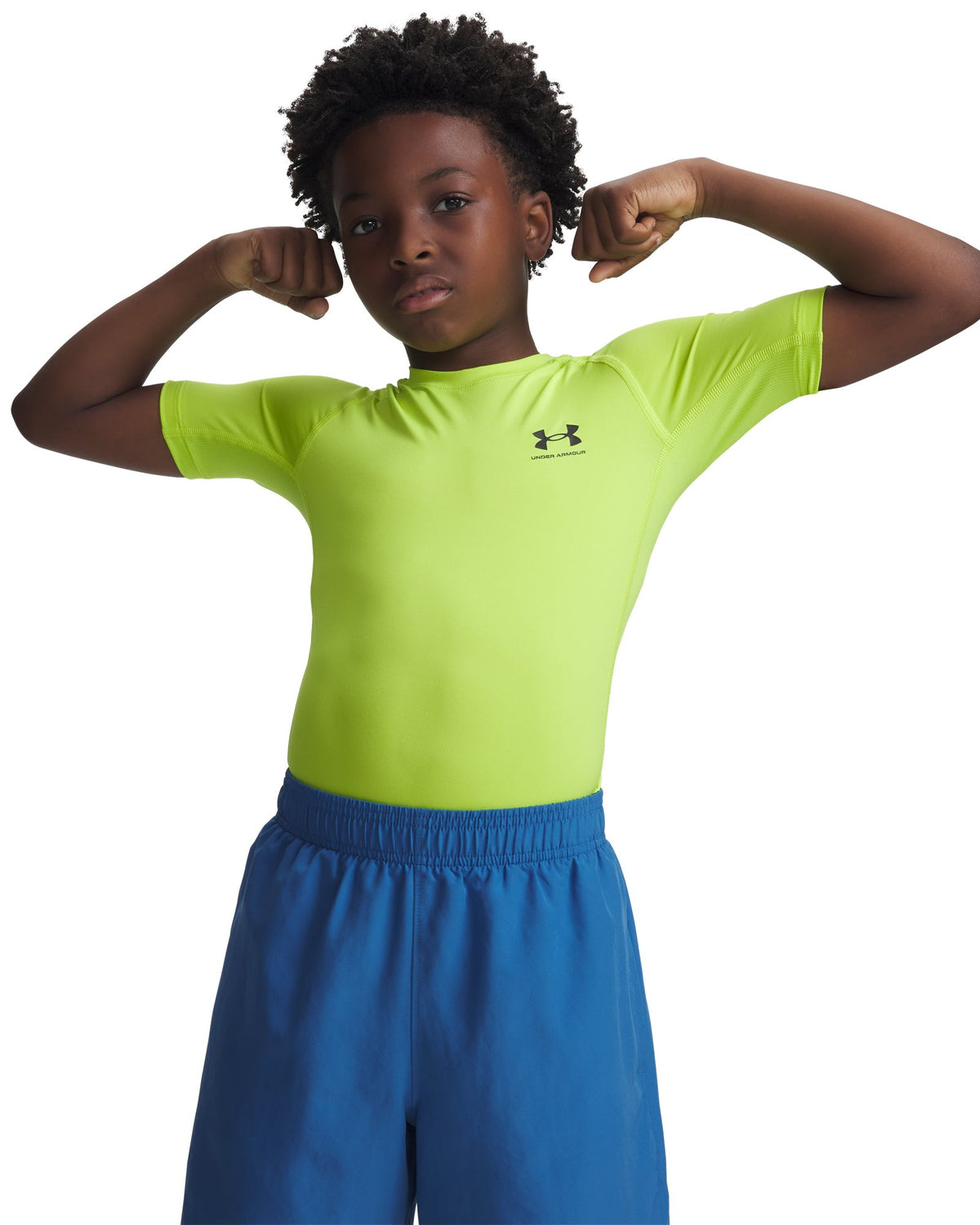 HeatGear® Armour Boys' Short Sleeve - Green