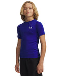 HeatGear® Armour Boys' Short Sleeve - Blue