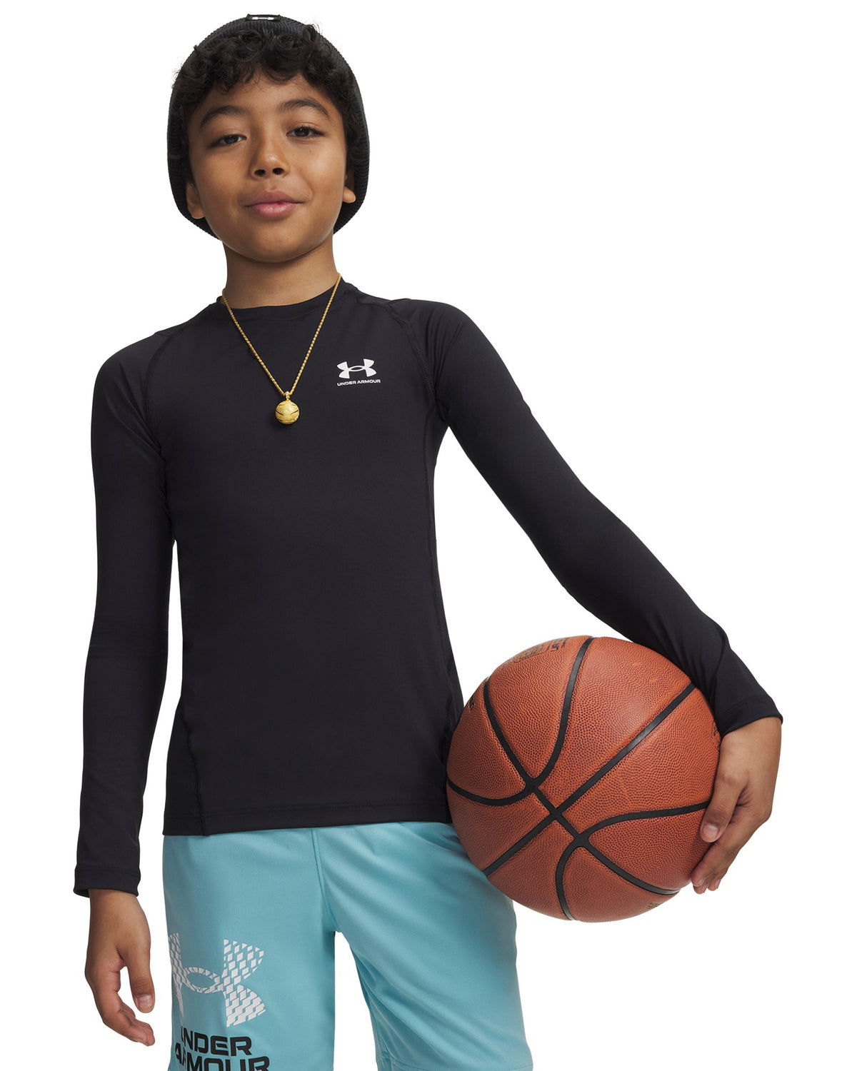 HeatGear® Armour Boys' Long Sleeve - White