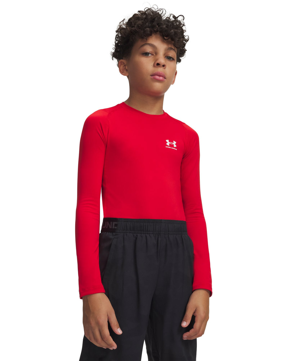 HeatGear® Armour Boys' Long Sleeve - Red