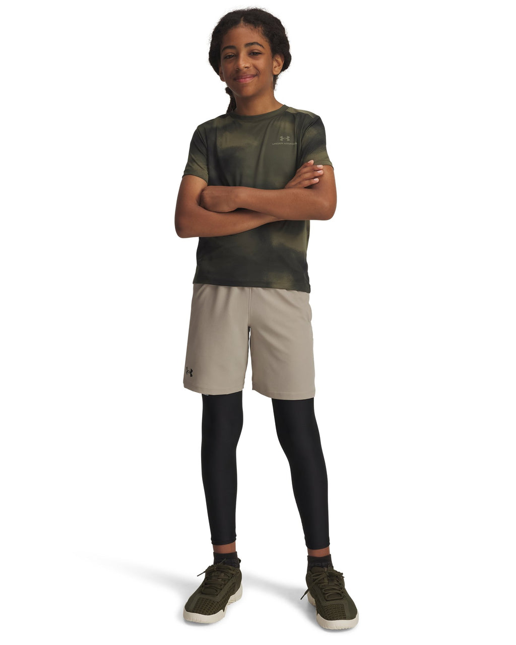 HeatGear® Armour Boys' Leggings - White