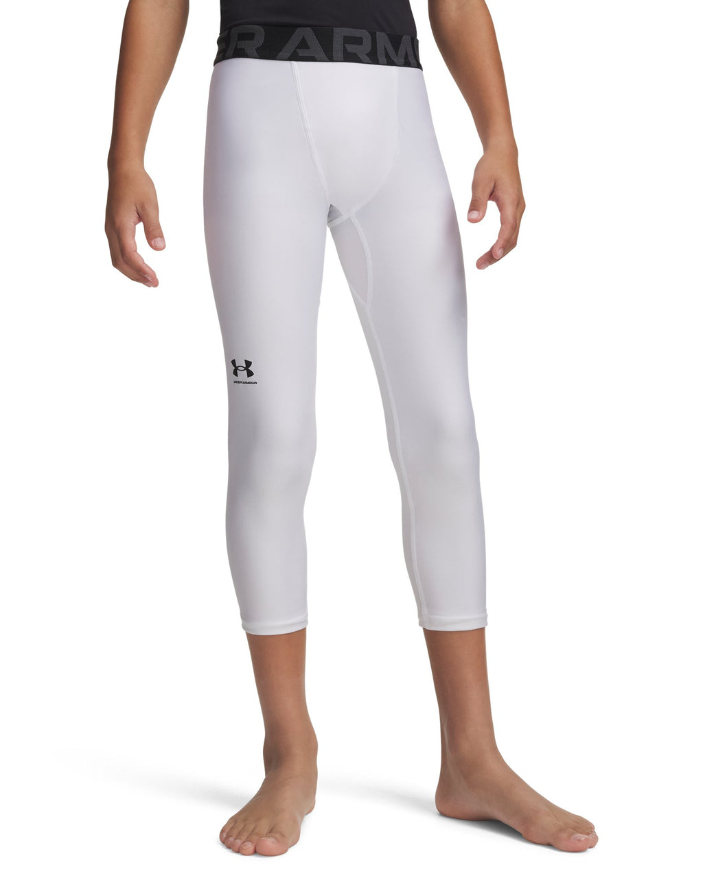 HeatGear® Armour Boys' ¾ Leggings - White