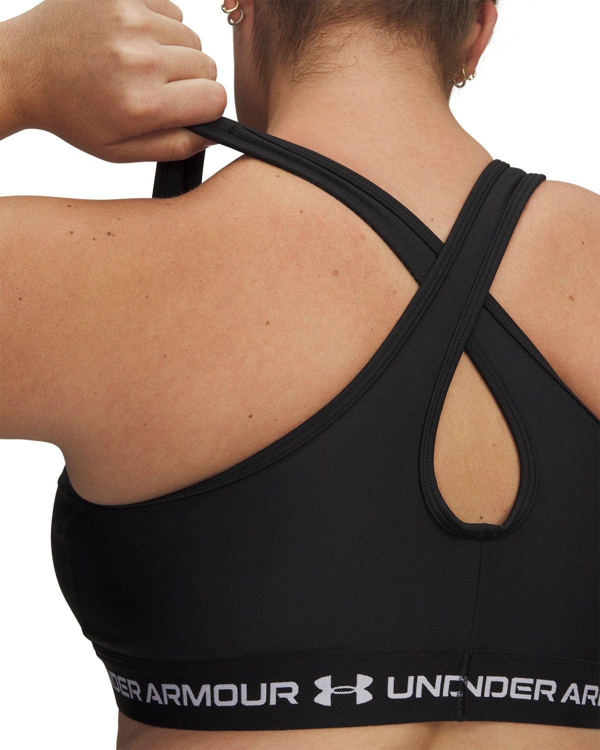 Crossback Mid Women's Sports Bra - White