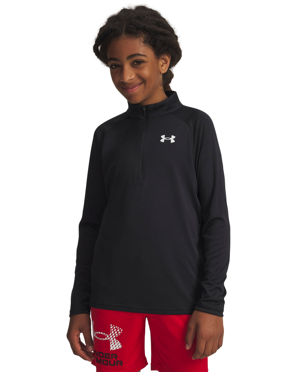 UA Tech™ 2.0 Boys' ½ Zip - Black