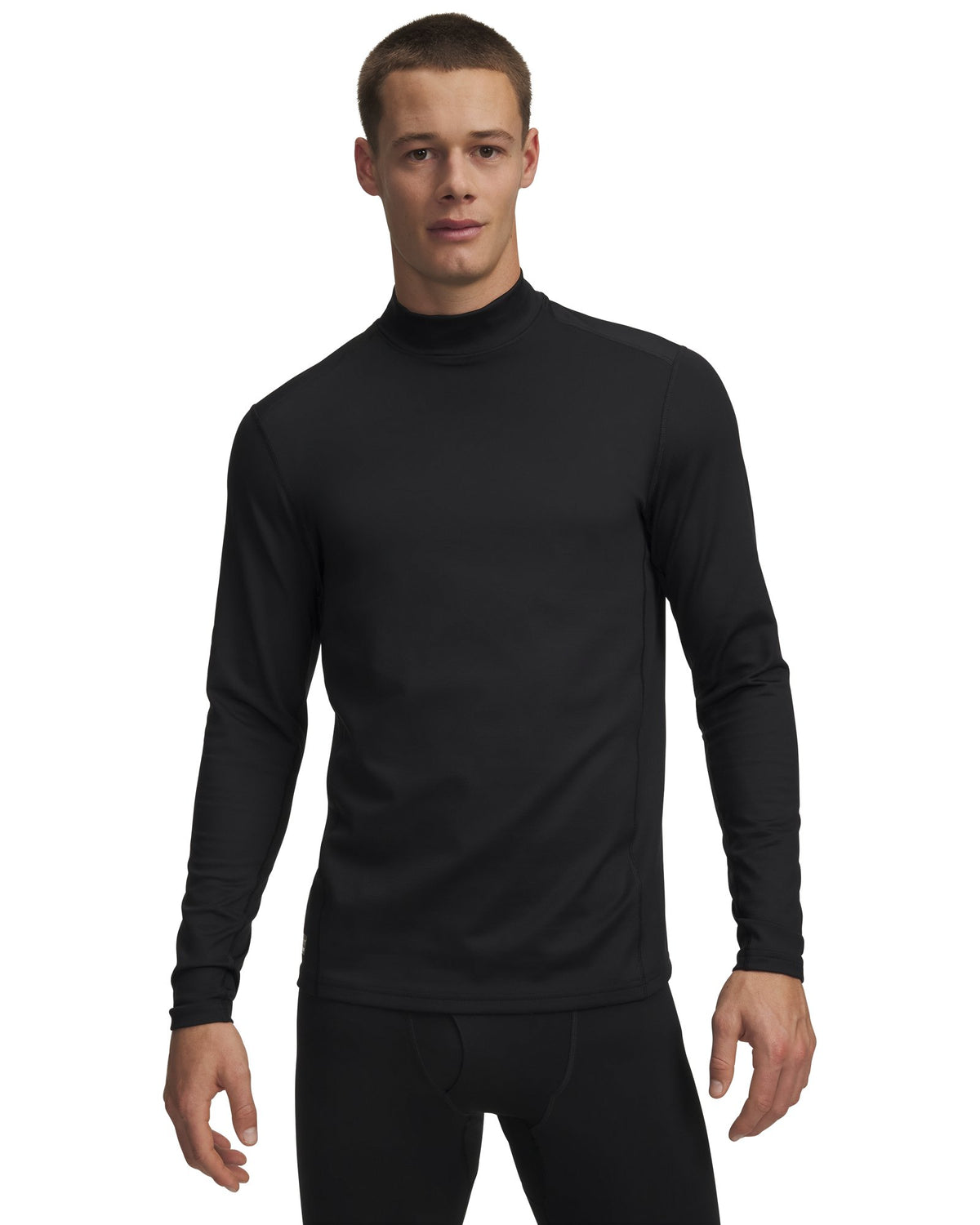UA Tactical ColdGear® Infrared Men's Base Mock - Black