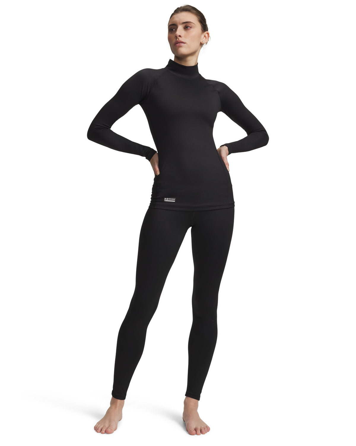 UA Tactical ColdGear® Infrared Women's Base Leggings - Black