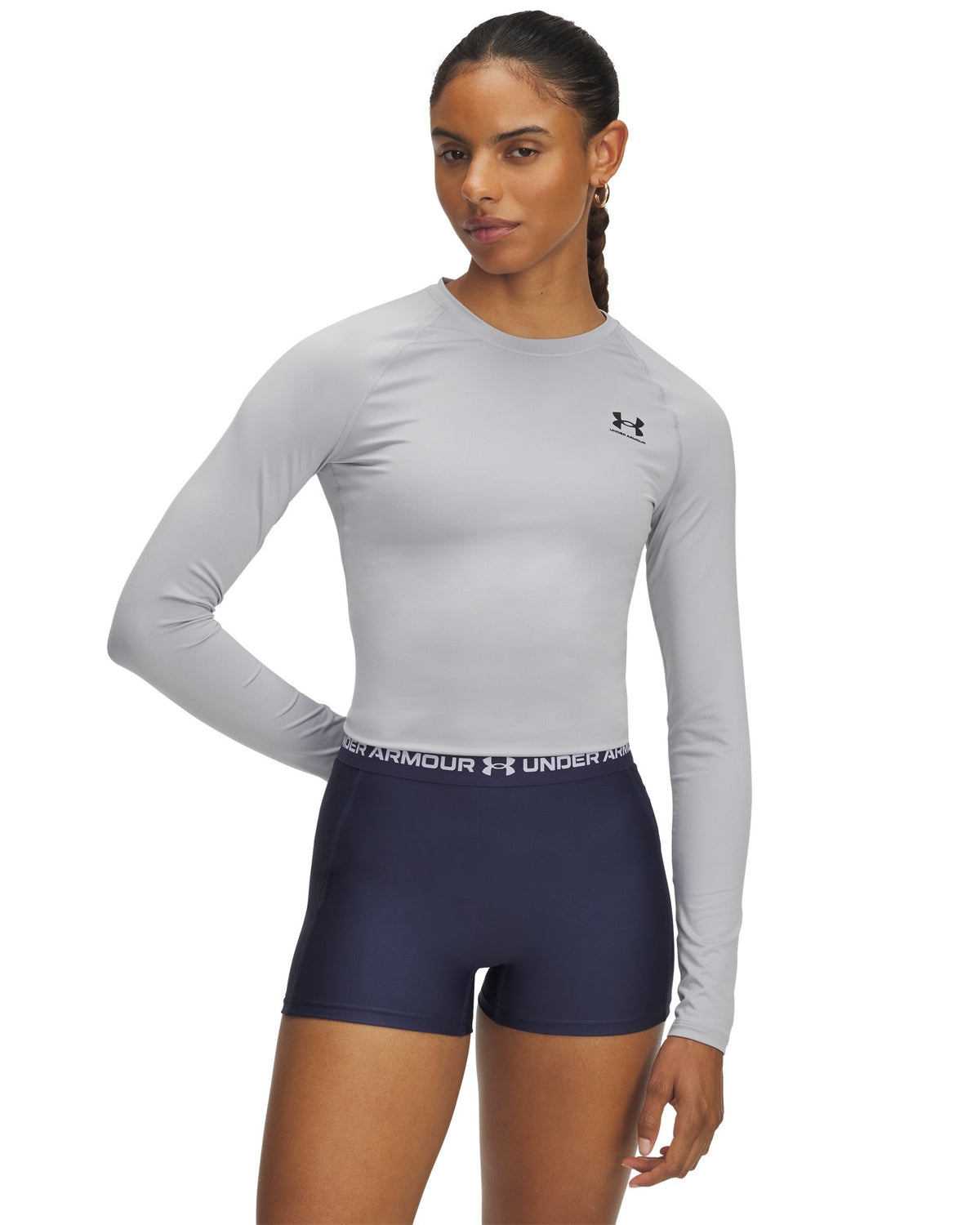 HeatGear® Compression Women's Long Sleeve - Gray