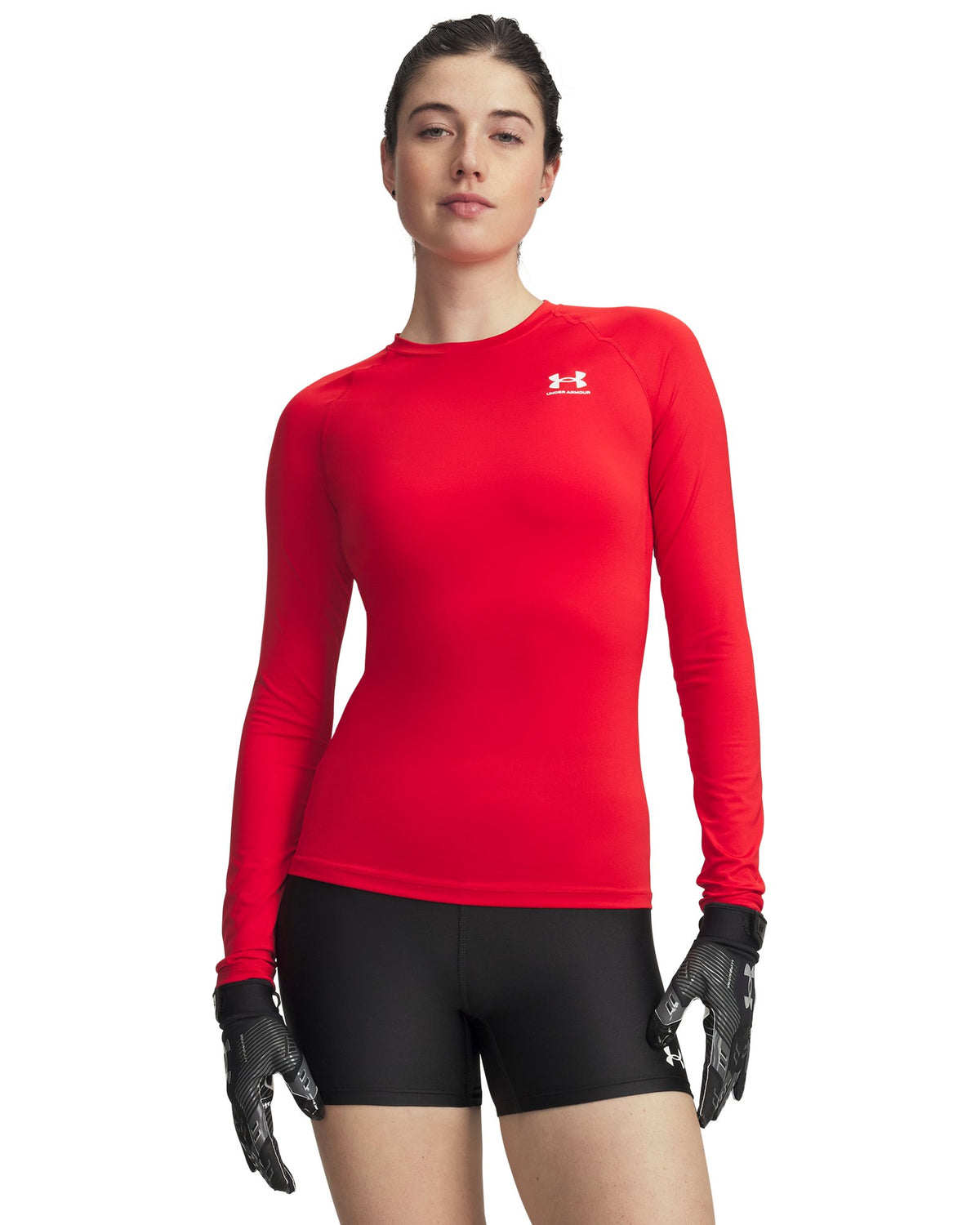 HeatGear® Compression Women's Long Sleeve - Red