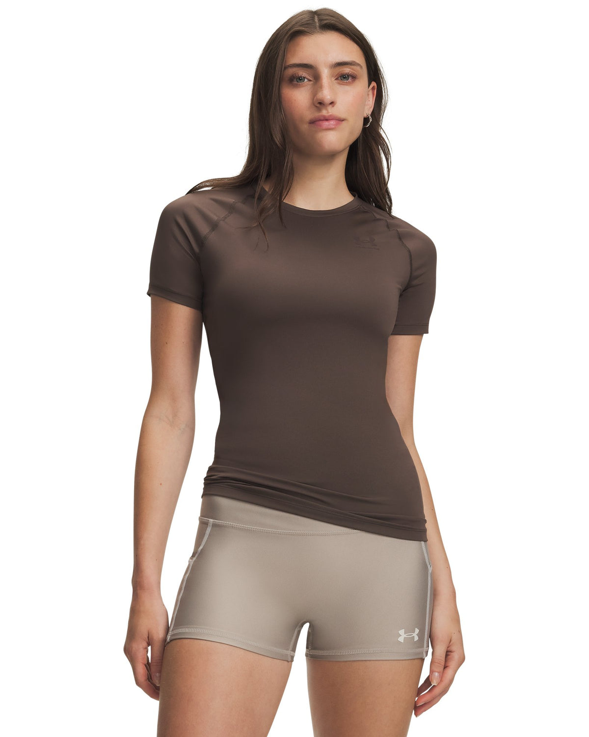 HeatGear® Women's Compression Short Sleeve - Brown