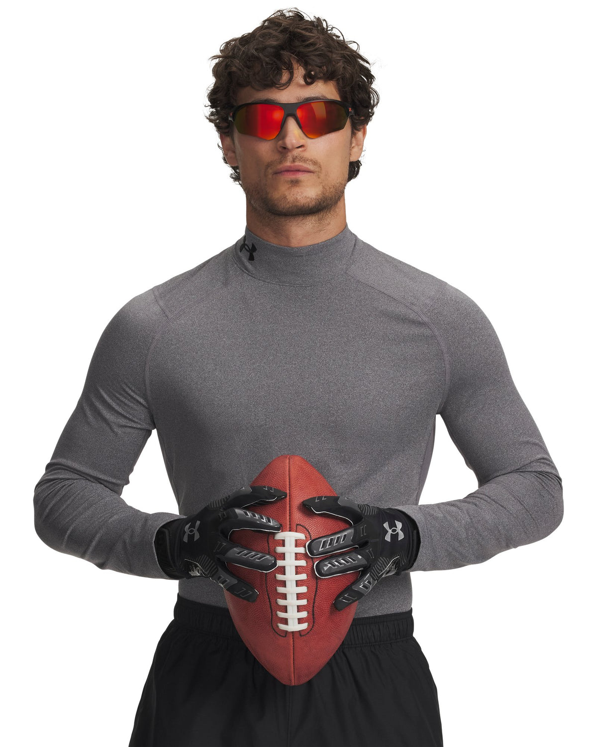 ColdGear® Fitted Men's Mock - Gray