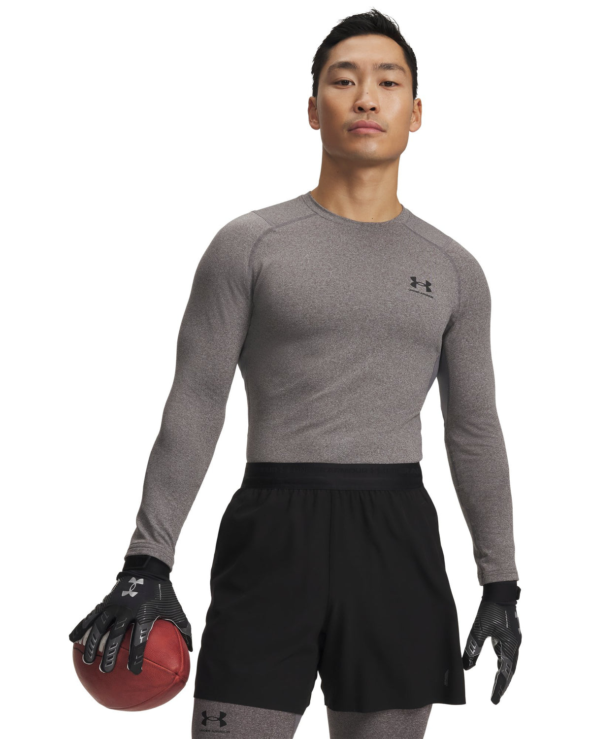 ColdGear® Fitted Men's Crew - Gray