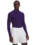 ColdGear® Men's Compression Mock Long Sleeve - Purple