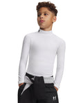 ColdGear® Boys' Mock Long Sleeve - White