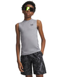 HeatGear® Boys' Sleeveless - Gray