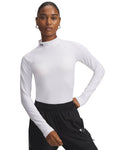 ColdGear® Women's Mock Neck Long Sleeve - White