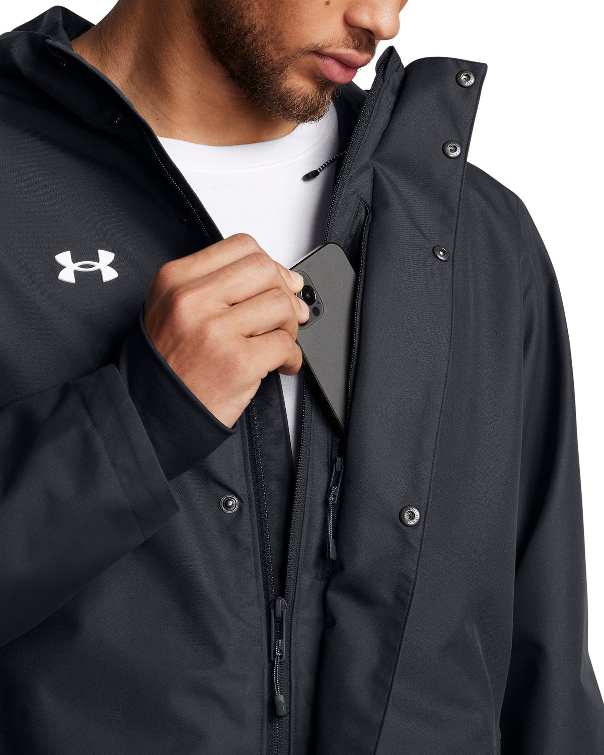 UA Stormproof Lined Men's Rain Jacket - Blue