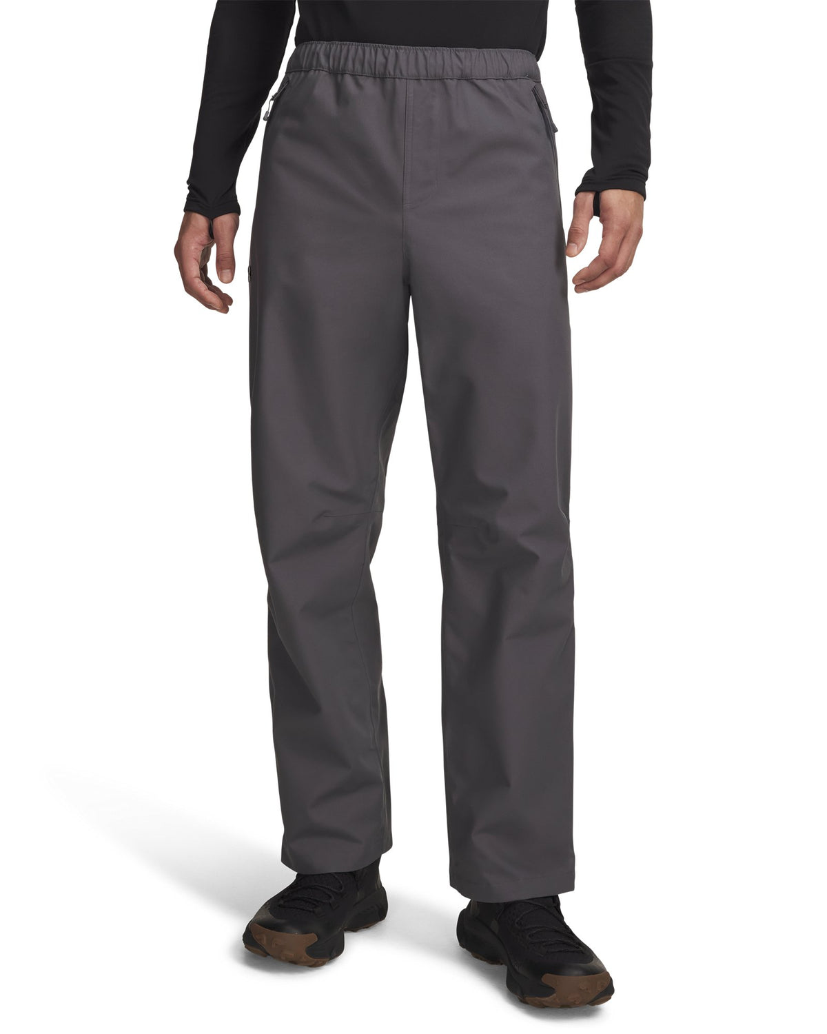 UA Stormproof Lined Men's Rain Pants - Gray