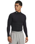 HeatGear® Men's Compression Mock Long Sleeve - Black
