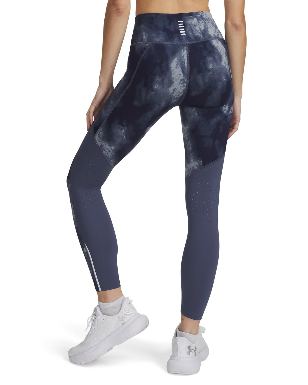 UA Launch Printed Women's Ankle Tights - Gray