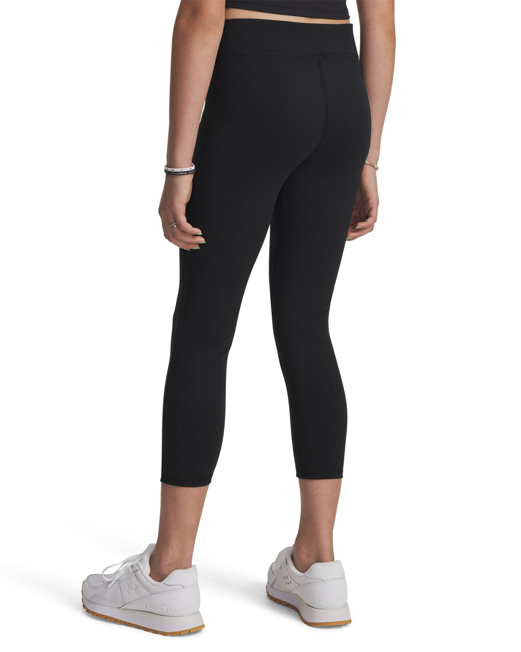 UA Motion Girls' Crop - Black