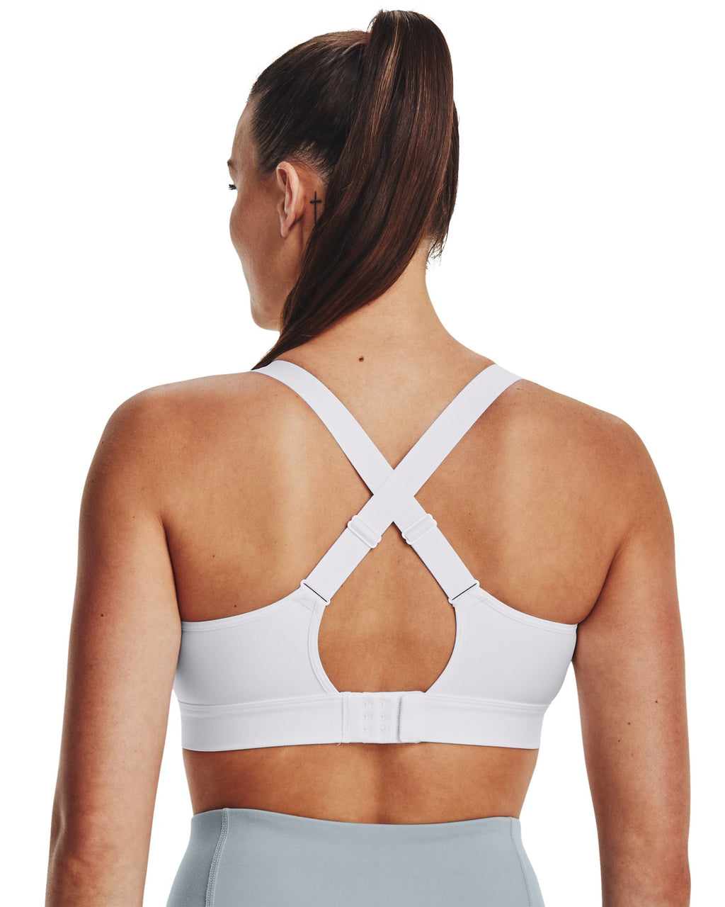 UA Continuum High Women's Sports Bra - White
