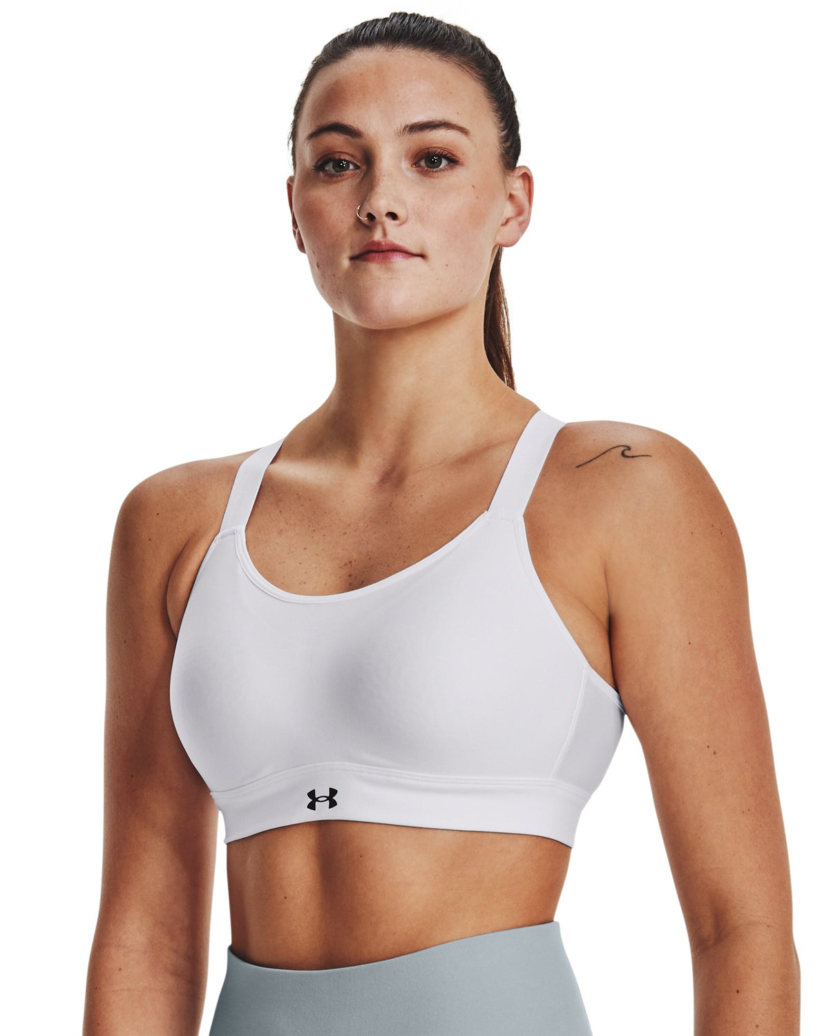 UA Continuum High Women's Sports Bra - White