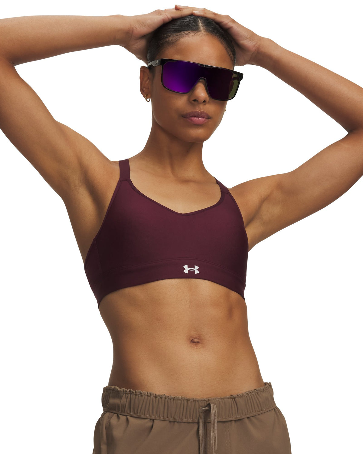 UA Continuum Mid Women's Sports Bra - Red