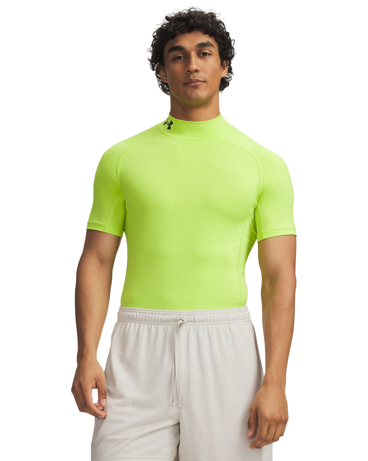 HeatGear® Compression Men's Mock Short Sleeve - Green
