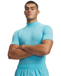 HeatGear® Compression Men's Mock Short Sleeve - Blue