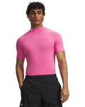 HeatGear® Compression Men's Mock Short Sleeve - Pink