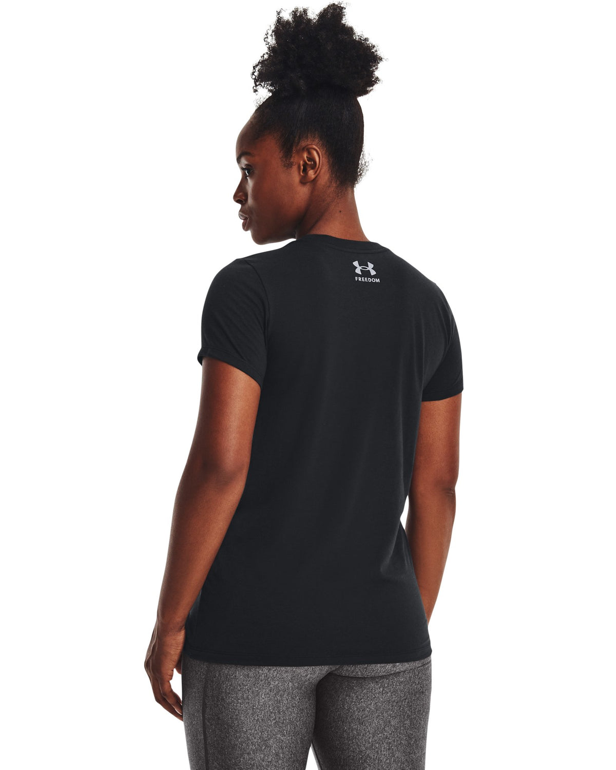 UA Freedom Flag Women's T-Shirt - Black