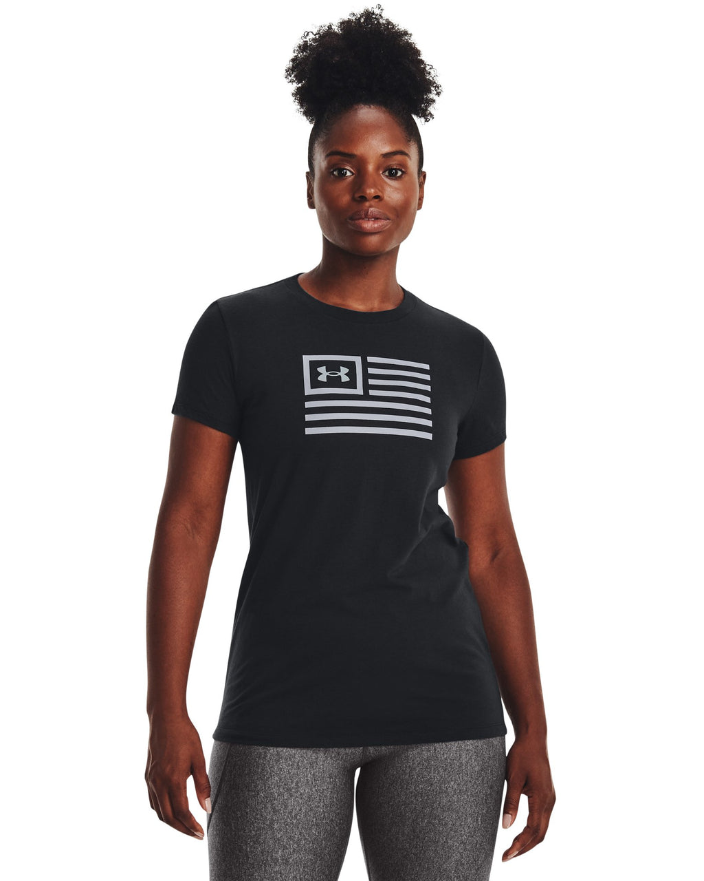 UA Freedom Flag Women's T-Shirt - Black