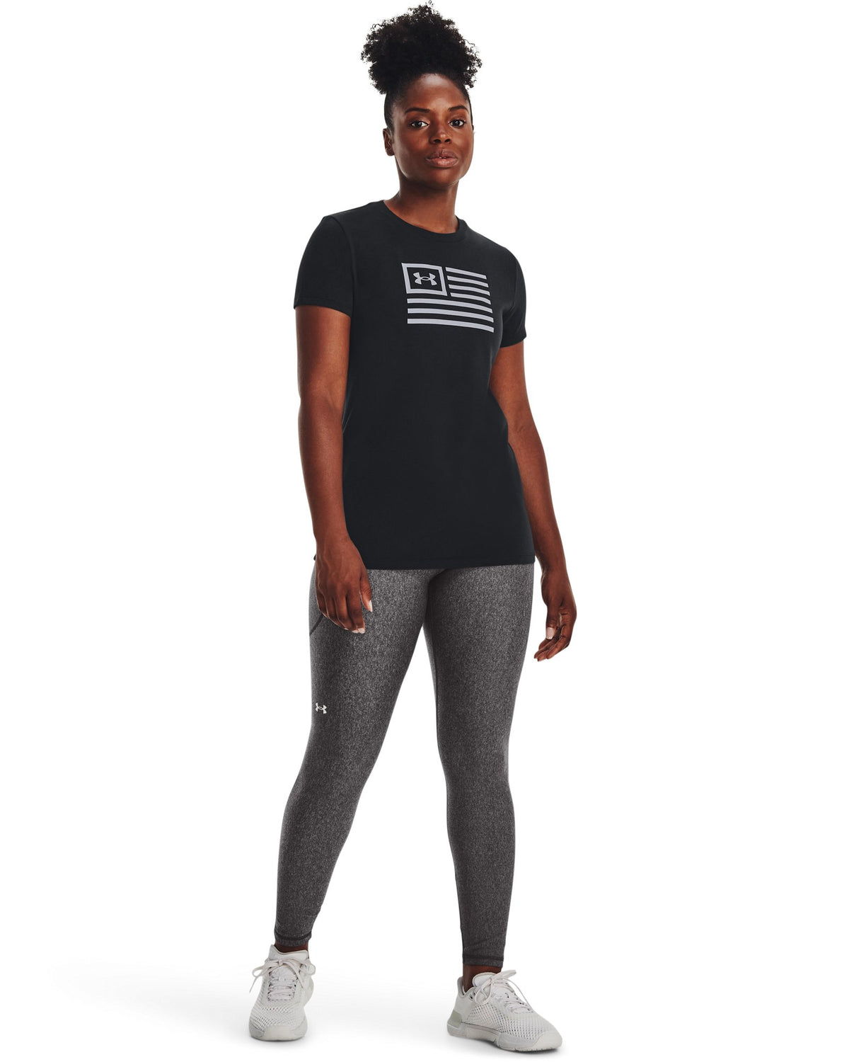 UA Freedom Flag Women's T-Shirt - Black