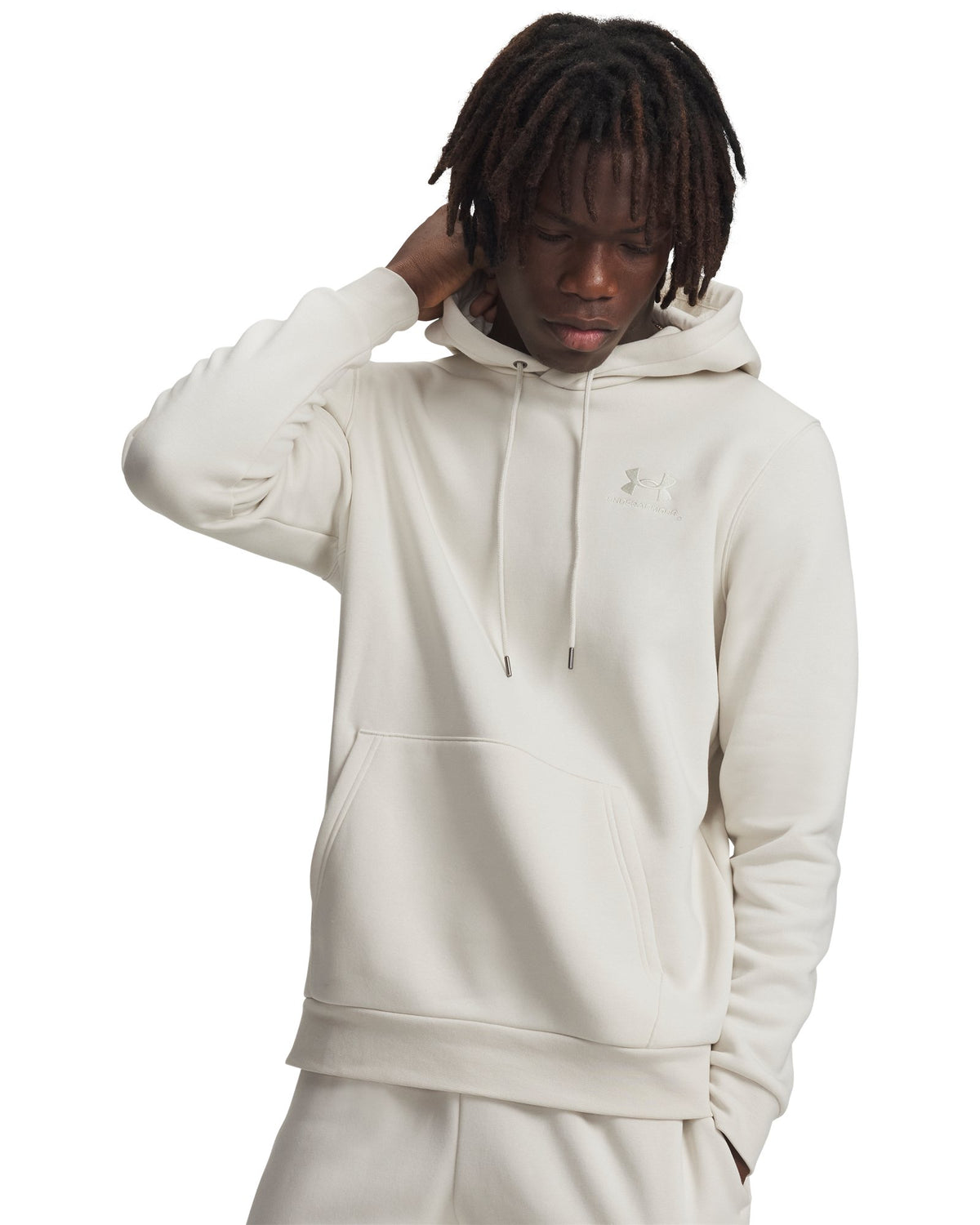 UA Icon Fleece Men's Hoodie - White