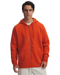 UA Icon Fleece Men's Full-Zip Hoodie - Orange