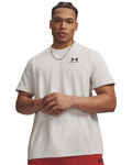 Men's UA Logo Embroidered Heavyweight Short Sleeve Men's Short Sleeve - White